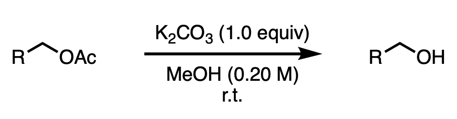 alcohol acyl deprotection